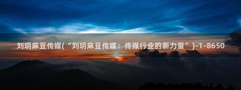 中文麻豆专区：刘玥麻豆传媒(“刘玥麻豆传媒：传媒行业的新力量”)